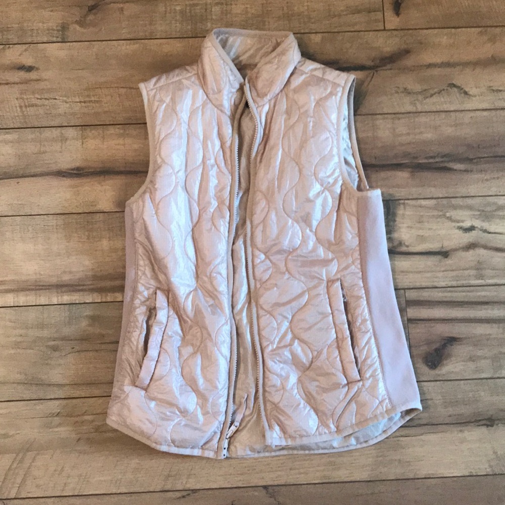 J Crew Pink Quilted Vest